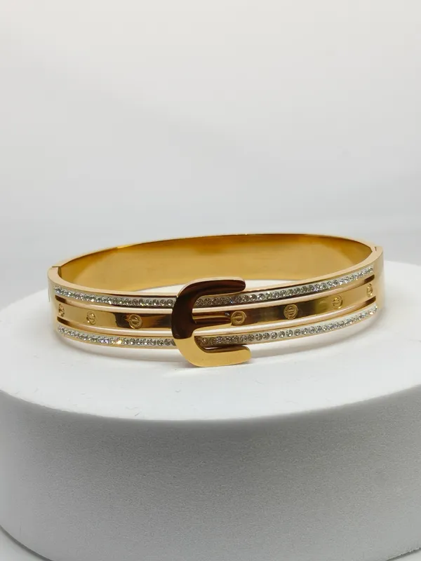 Gold_Plated_Crystal_Embellished_Belt_Buckle_Design_Bangle