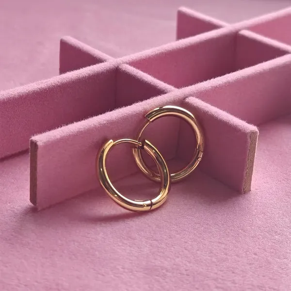 Gold_Alloy_Classic_Edged_13Mm_Small_Hoop_Earrings_For_Women