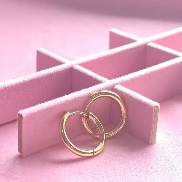 Gold_Alloy_Classic_Edged_13Mm_Small_Hoop_Earrings_For_Women