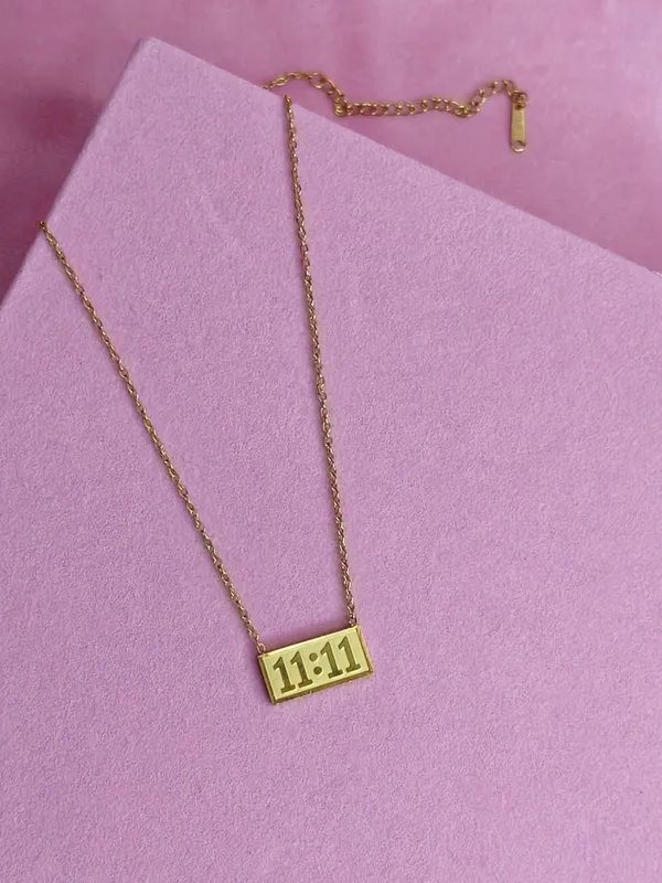 Gold_Stainless_Steel_11:11_Angel_Number_Pendant_Necklace_For_Women