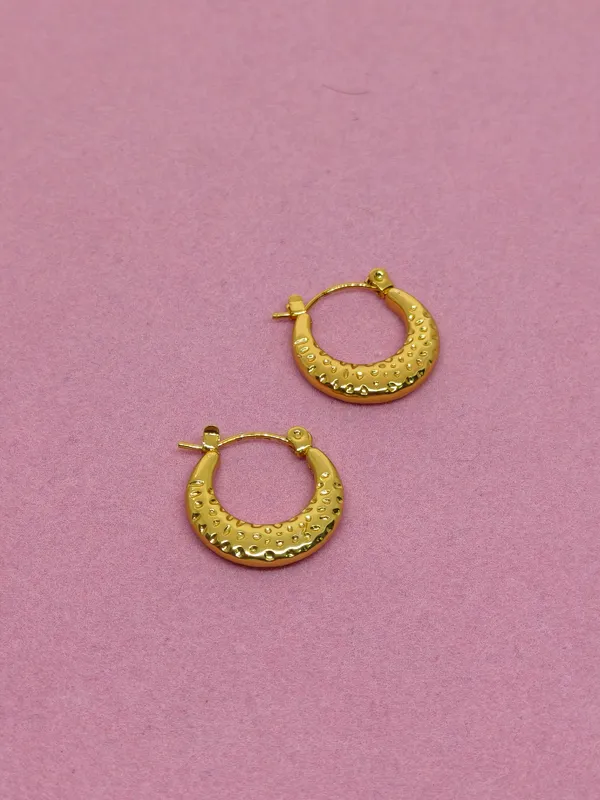 Gold_Plated_Textured_Hoop_Earrings_for_Women