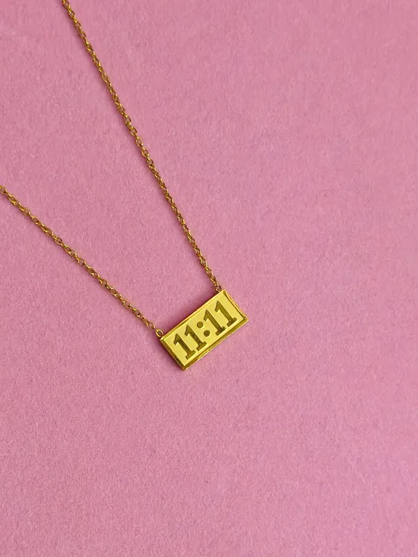 Gold_Stainless_Steel_11:11_Angel_Number_Pendant_Necklace_For_Women