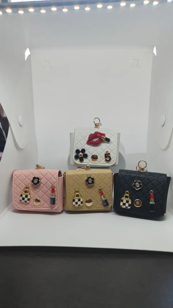 Gold_Tone_Cherry_Keychain_and_Blue_Denim_Cylinder_Keychain_Combo