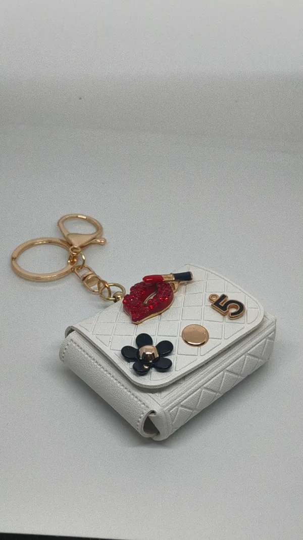 Gold_Tone_Cherry_Keychain_and_Blue_Denim_Cylinder_Keychain_Combo