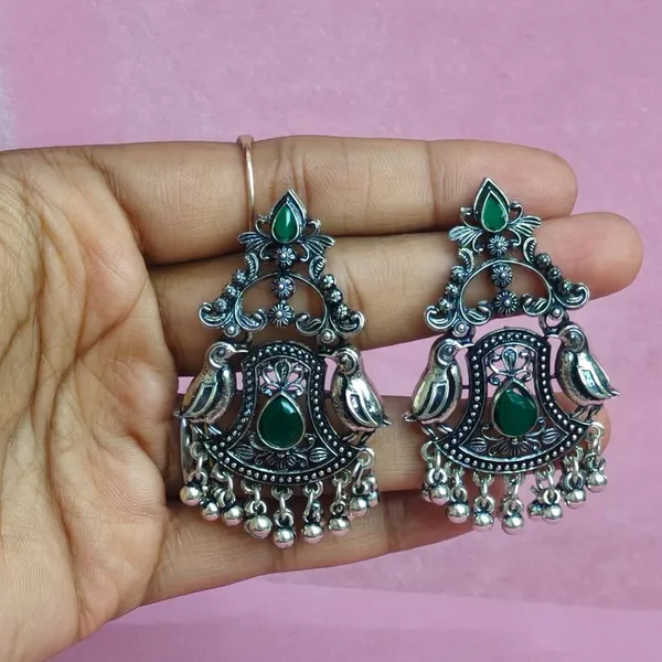 Green_Oxidized_Metal_Handcrafted_Traditional_Jhumka_Earrings_For_Women