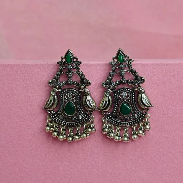 Green_Oxidized_Metal_Handcrafted_Traditional_Jhumka_Earrings_For_Women