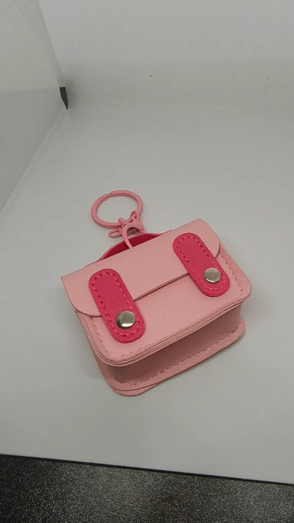 Pink_Faux_Leather_Mini_Satchel_Bag_Keychain