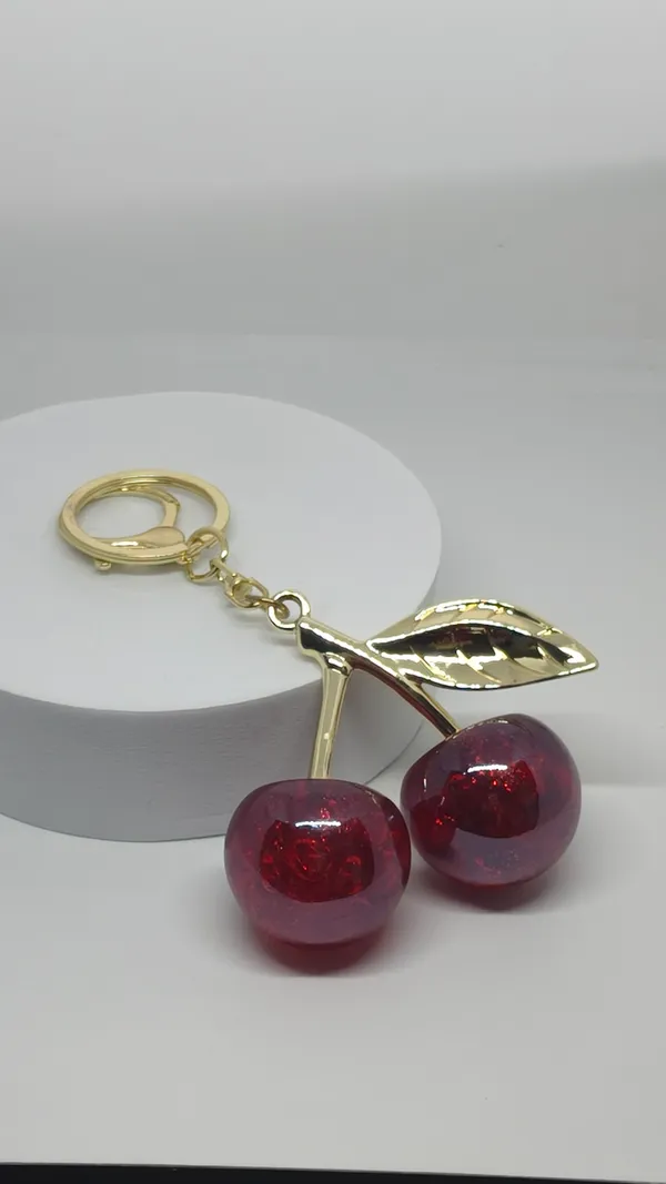 Gold_Cherry_Charm_Keychain_with_Red_Resin_Cherries