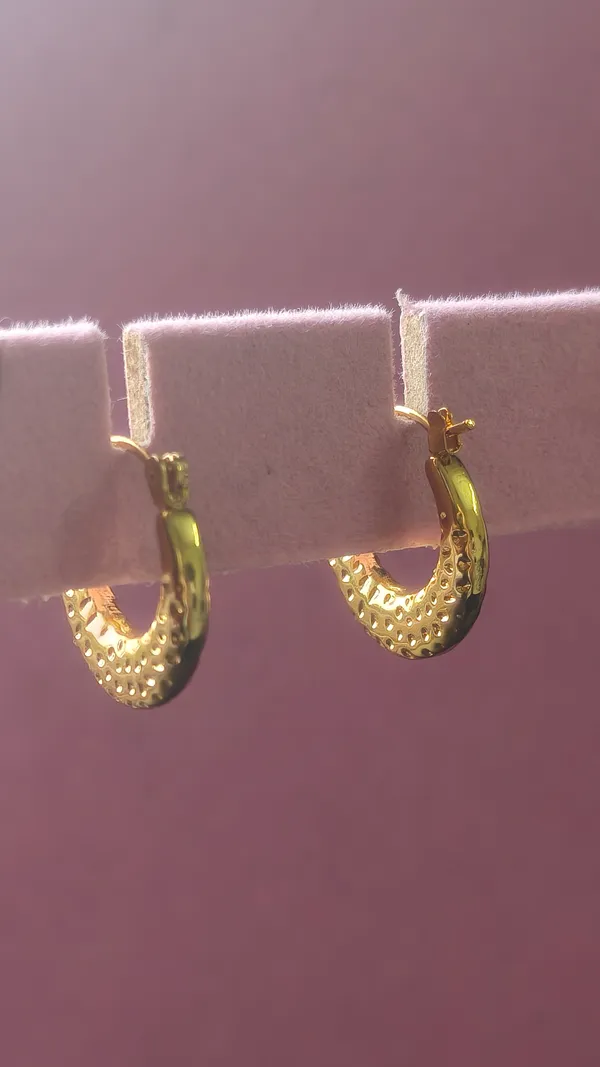 Gold-Tone_Textured_Hoop_Earrings_for_Women