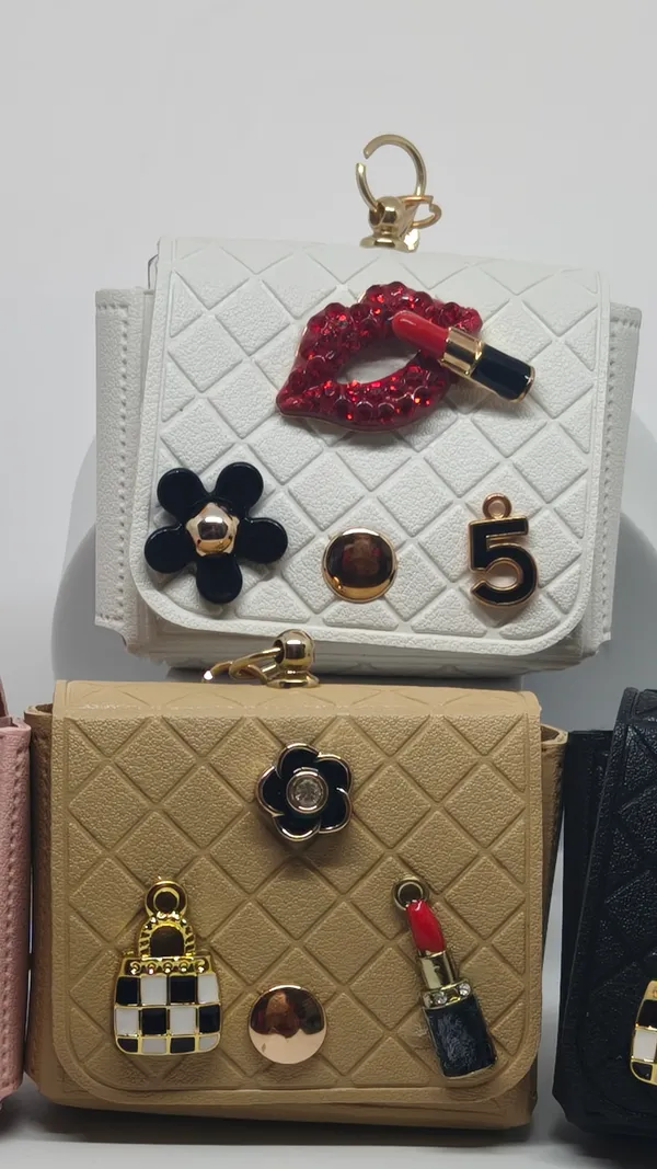 Quilted_Faux_Leather_Charm_Embellished_Wallet_for_Women