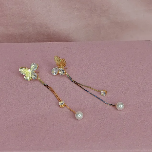 Gold_Alloy_Crystal_Butterfly_Tassel_Jhumki_Earrings_For_Women