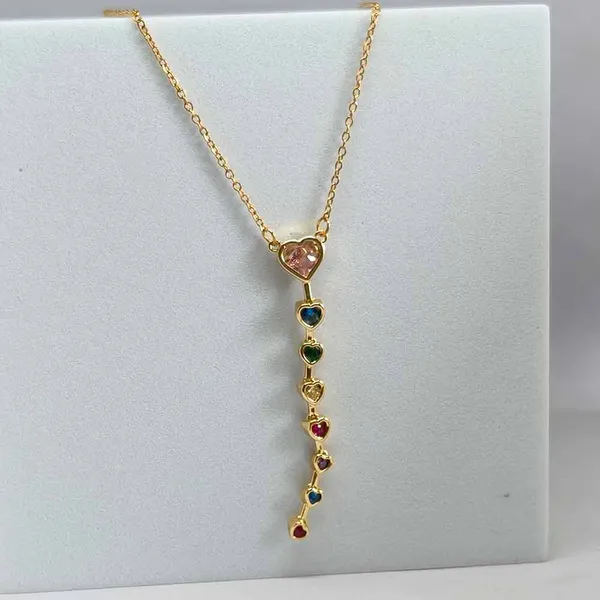 Multicolor_Alloy_Cubic_Zirconia_Heart_Pendant_Necklace_For_Women