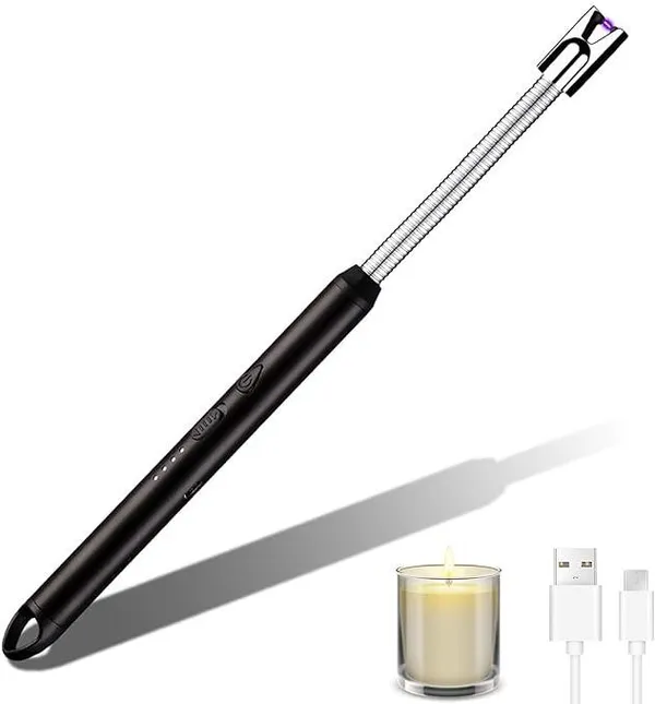 Black_Plastic_Flameless_Arc_Usb_Rechargeable_Electric_Gas_Lighter