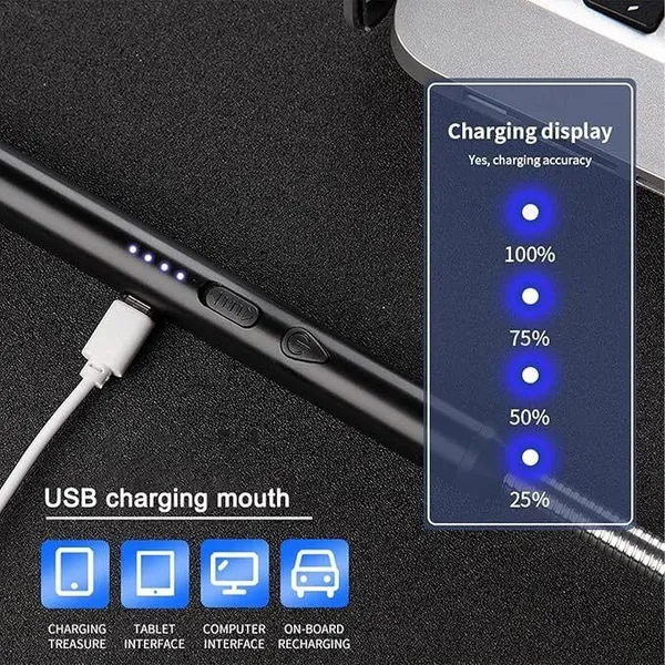 Black_Plastic_Flameless_Arc_Usb_Rechargeable_Electric_Gas_Lighter