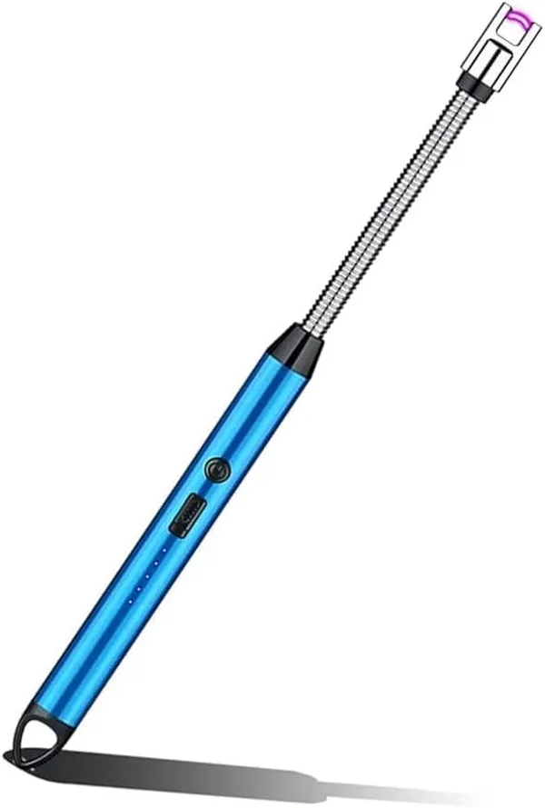 Blue_Plastic_Flameless_Arc_Usb_Rechargeable_Electric_Gas_Lighter
