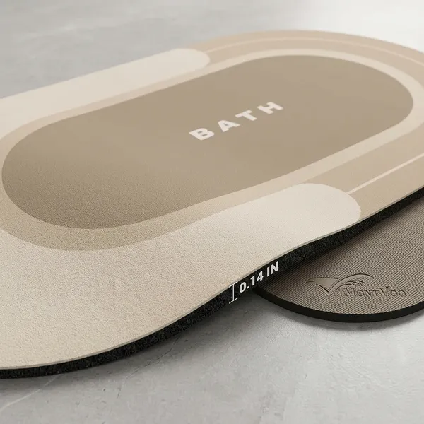 Microfiber_Oval_Super_Absorbent_Anti-Slip_Bathroom_Mat_Beige