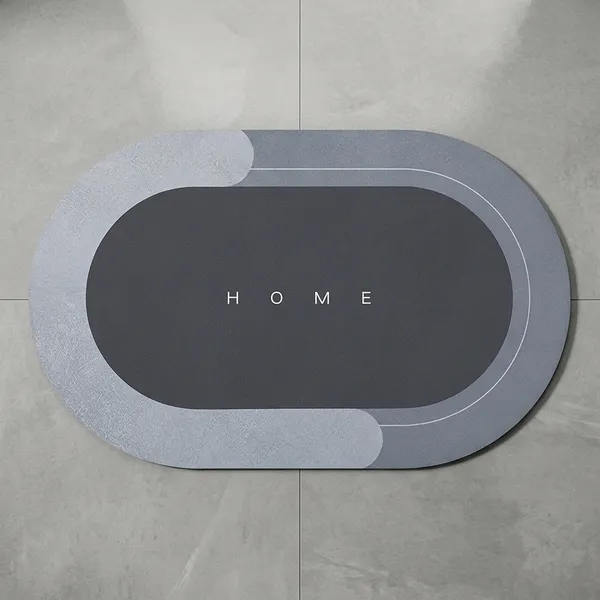Microfiber_Oval_Super_Absorbent_Anti-Slip_Bathroom_Mat_Grey
