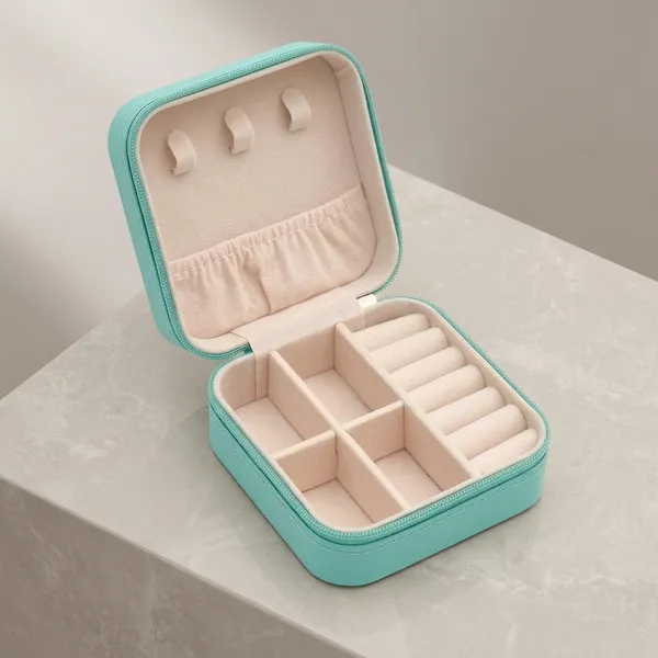 Green_Pu_Leather_Travel_Multi-Compartment_Jewelry_Organizer_Box