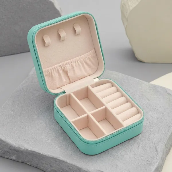 Green_Pu_Leather_Travel_Multi-Compartment_Jewelry_Organizer_Box