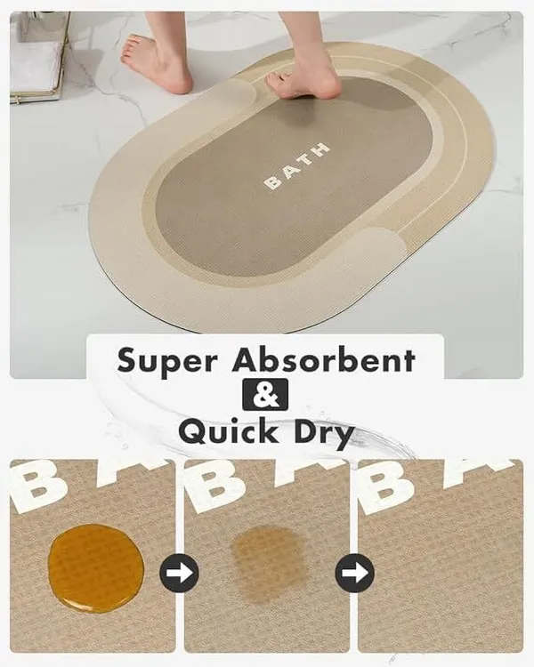 Microfiber_Oval_Super_Absorbent_Anti-Slip_Bathroom_Mat_Beige