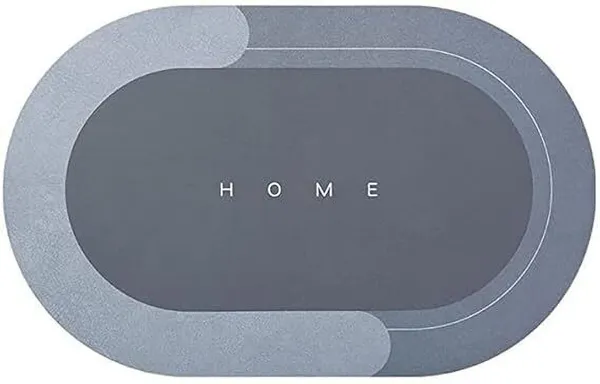 Microfiber_Oval_Super_Absorbent_Anti-Slip_Bathroom_Mat_Grey
