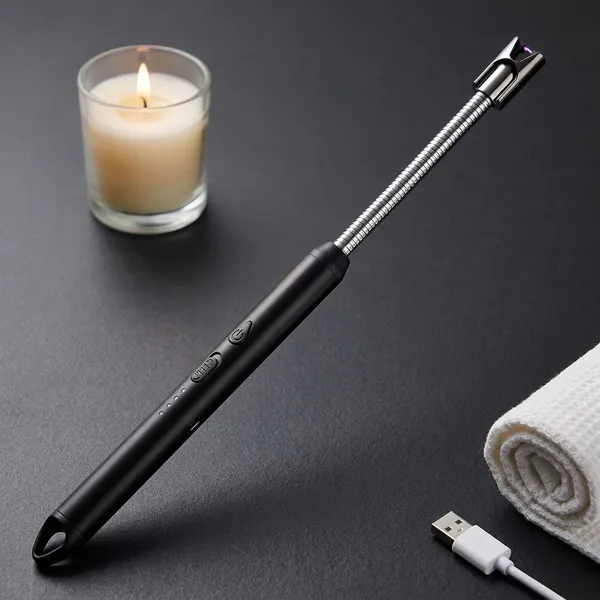 Black_Plastic_Flameless_Arc_Usb_Rechargeable_Electric_Gas_Lighter