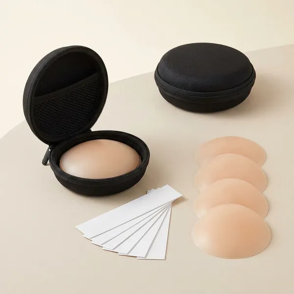 Beige_Silicone_Self-Adhesive_Invisible_Nipple_Covers_For_Women_Pack_Of_4