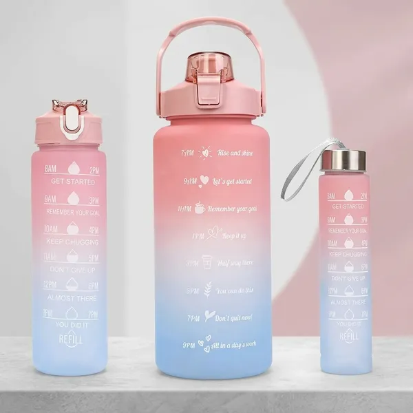 Bpa-Free_Plastic_Motivational_Gradient_Water_Bottle_With_Time_Marker_Set_Of_3
