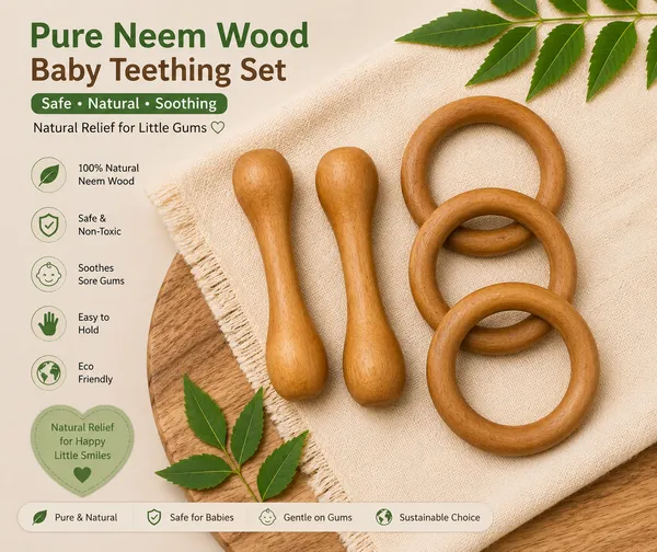 Eco_Safe_Wooden_Neem_Teether_Toy_For_Baby_Oral_And_Gum_Care
