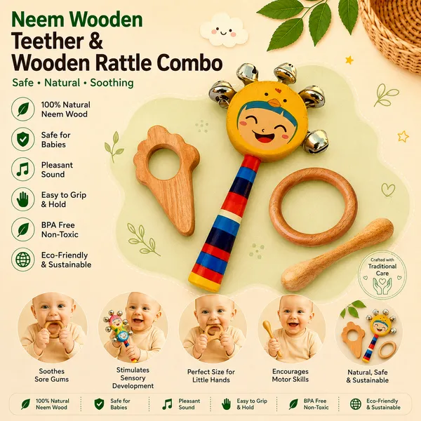 Natural_Neem_Wood_Teether_With_Sound_Rattle_Combo
