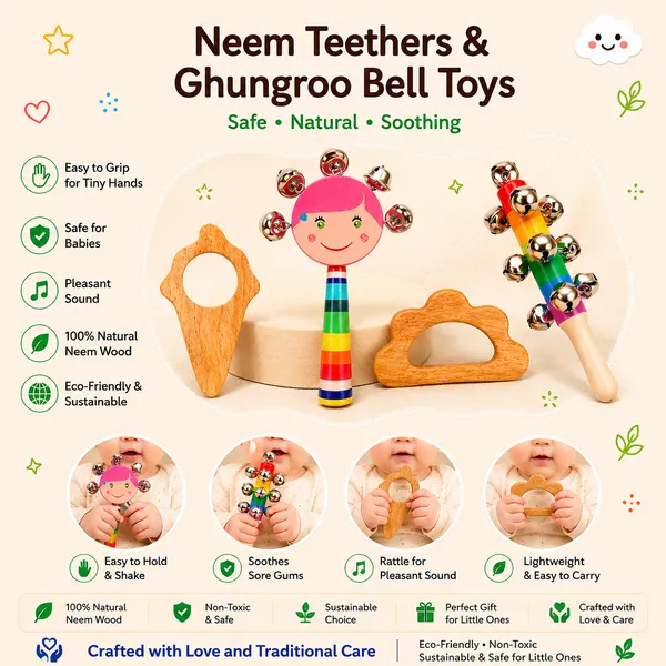 Handmade_Neem_Teether_And_Pine_Wood_Baby_Rattle_Combo