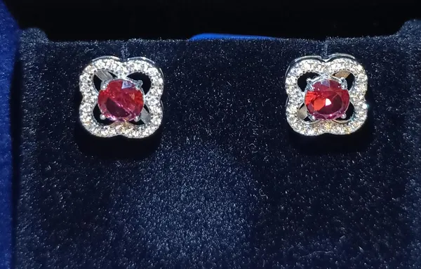 Silver_Ruby_Floral_Stud_Earrings_For_Women_|_Made_With_Pure_925_Silver
