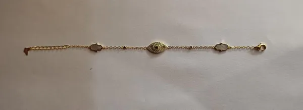 Gold_&_Blue_Evil_Eye_Charm_Bracelet_For_Women_|_Made_With_Pure_925_Silver