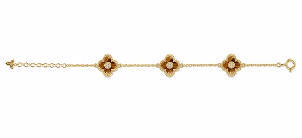 Gold_Floral_Motif_Chain_Bracelet_For_Women_|_Made_With_Pure_925_Silver