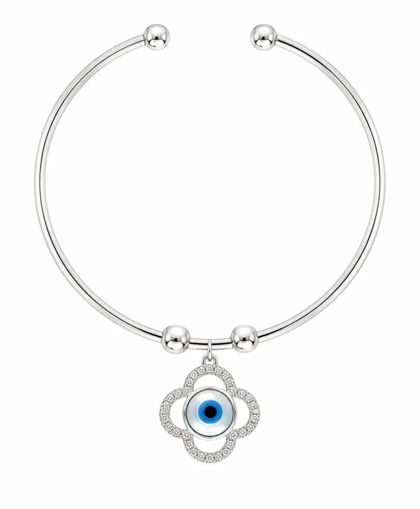 Silver_Evil_Eye_Charm_Adjustable_Bracelet_For_Women_|_Made_With_Pure_925_Silver