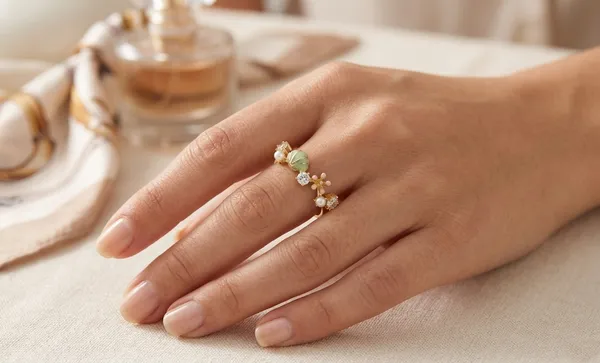 Gold_Pearl_Enamel_Floral_Ring_For_Women_|_Made_With_Pure_925_Silver
