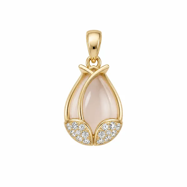 Gold_Crystal_Teardrop_Pendant_Necklace_For_Women_|_Made_With_Pure_925_Silver