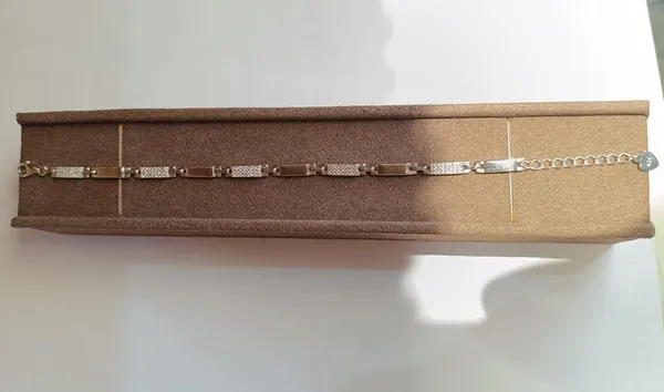 Gold_Plated_Rectangular_Link_Chain_Bracelet_For_Women_|_Made_With_Pure_925_Silver