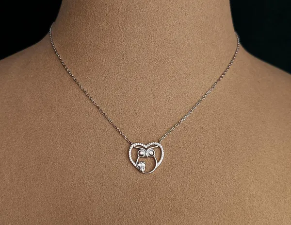 Silver_Owl_Heart_Pendant_Necklace_For_Women_|_Made_With_Pure_925_Silver