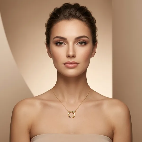 Gold_Minimalist_Circle_Pendant_Necklace_For_Women_|_Made_With_Pure_925_Silver