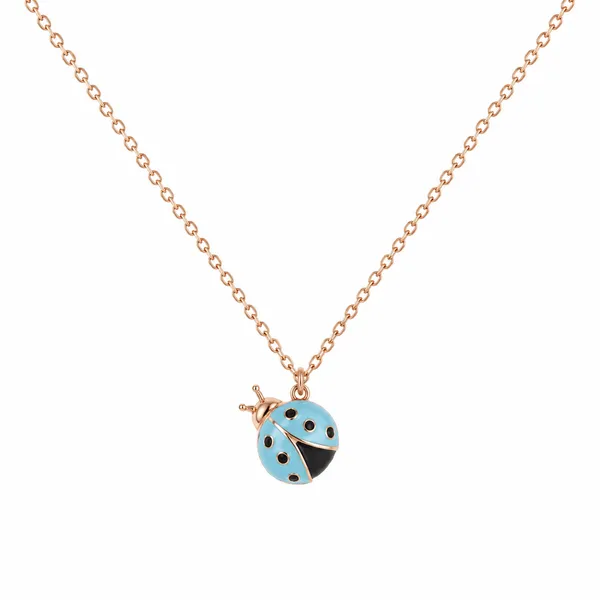 Turquoise_&_Gold_Enamel_Ladybug_Pendant_Necklace_For_Women_|_Made_With_Pure_925_Silver