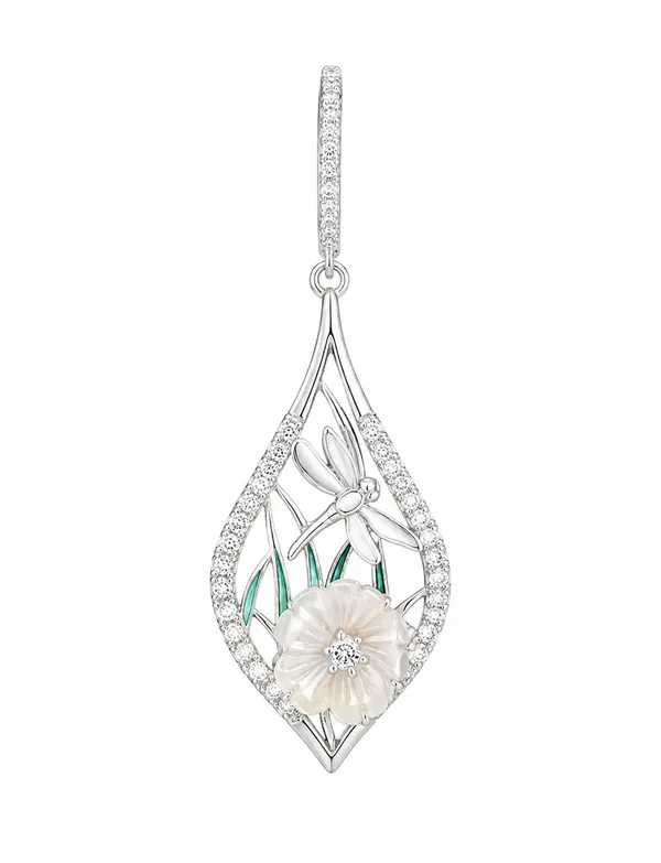 Silver_Floral_Teardrop_Cutwork_Pendant_Necklace_For_Women_|_Made_With_Pure_925_Silver