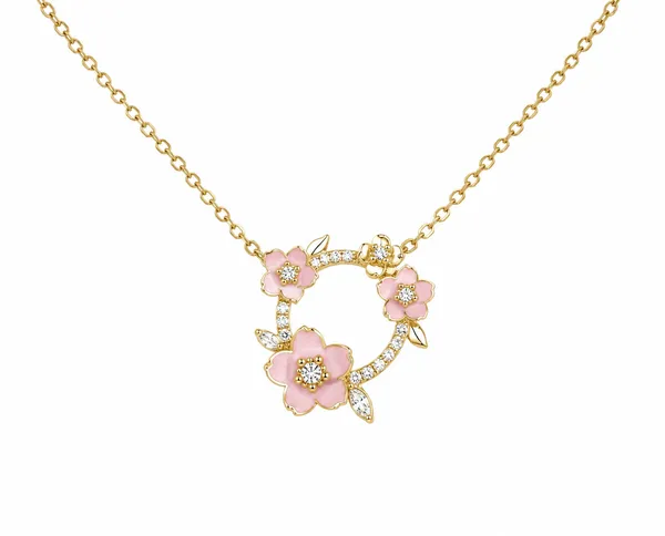 Gold_Cubic_Zirconia_Floral_Pendant_Necklace_For_Women_|_Made_With_Pure_925_Silver