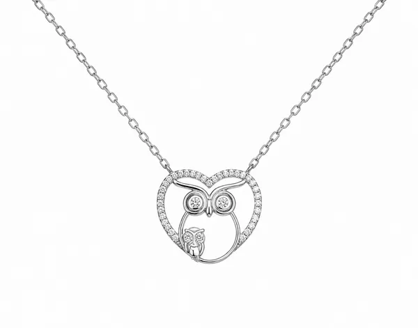 Silver_Crystal_Owl_Mother_Baby_Pendant_Necklace_For_Women_|_Made_With_Pure_925_Silver