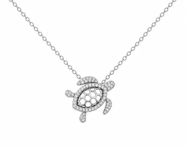 Silver_Crystal_Turtle_Pendant_Necklace_For_Women_|_Made_With_Pure_925_Silver