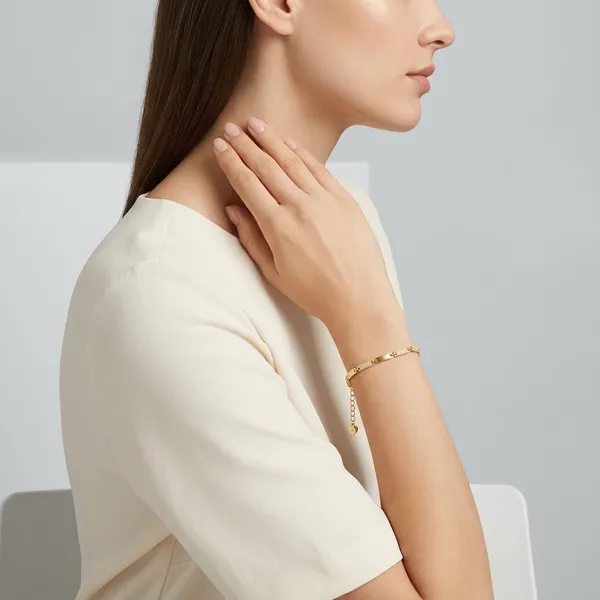 Gold_Plated_Rectangular_Link_Chain_Bracelet_For_Women_|_Made_With_Pure_925_Silver