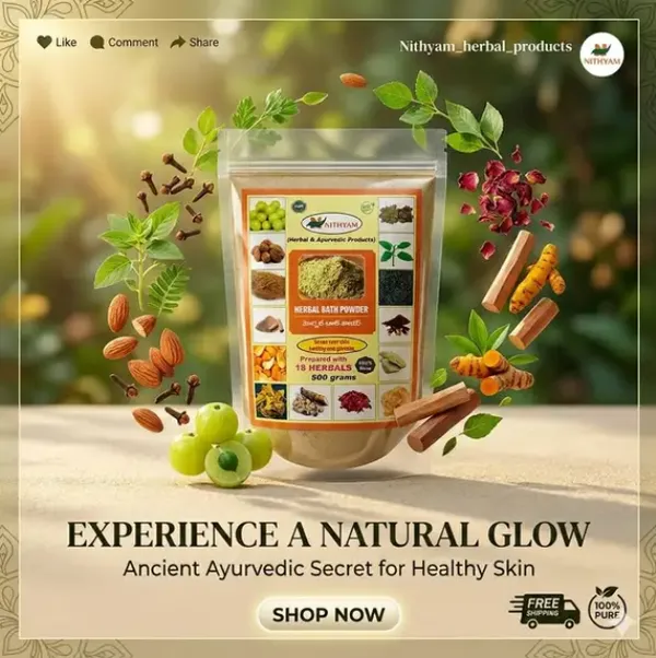 Nithyam_18Herb_Ayurvedic_Bath_Powder_Turmeric_Neem_Amla