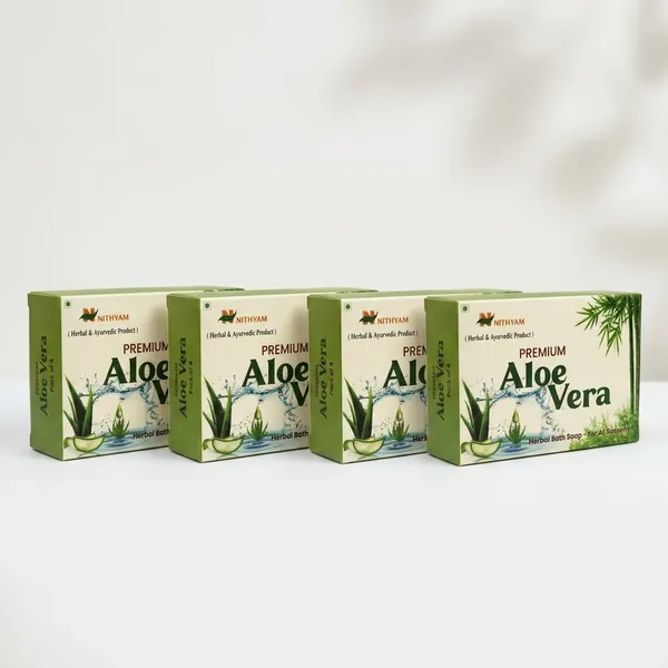 Nithyam_Aloe_Vera_Neem_Moisturising_Herbal_Bath_Soap__Pack_of_4