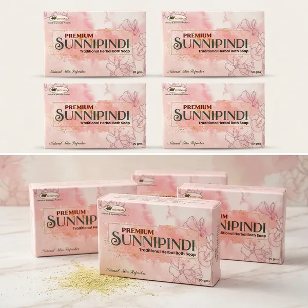 Nithyam_Sunnipindi_Almond_Oil_Traditional_Herbal_Bath_Soap__Pack_of_4