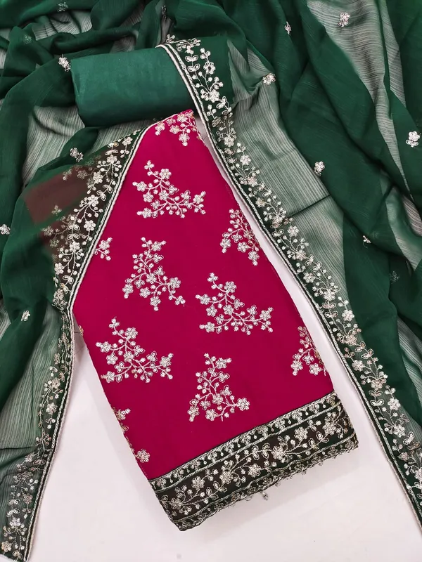 Maroon_Georgette_Embroidered_Unstitched_Dress_Material_For_Women